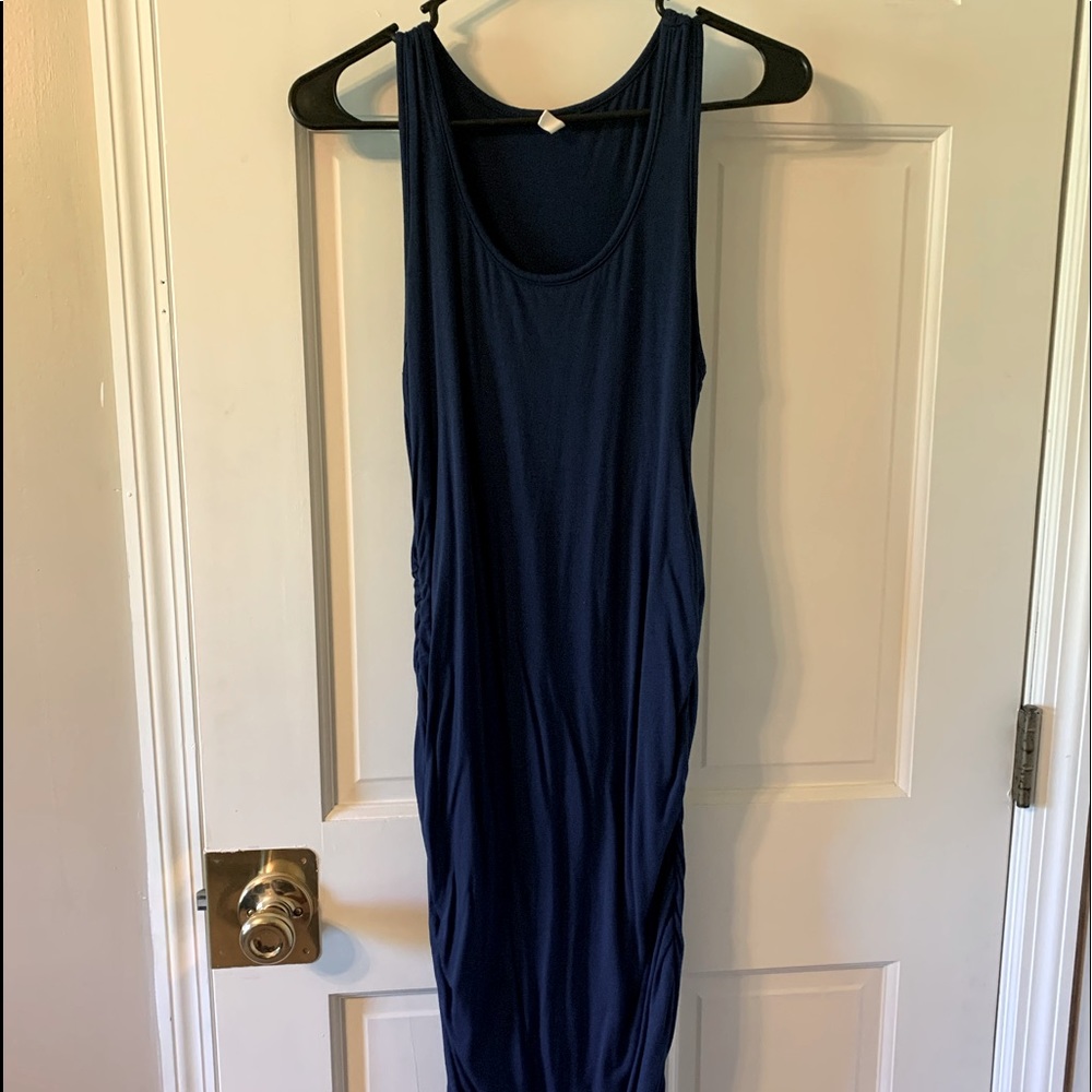 PINK BLUSH Navy Maternity Dress